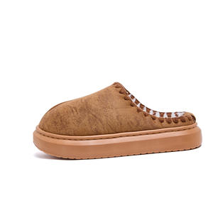 Femmes hommes pantoufles plate-forme Mini bottes hiver <span class=keywords><strong>Mules</strong></span> confortable peluche fausse fourrure moelleux fourrure chaud maison chaussures intérieur extérieur pantoufle - Product Image 4