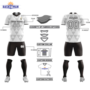 เสื้อฟุตบอลย้อนยุคแบบกำหนดเอง รุ่นใหม่<span class=keywords><strong>ล่าสุด</strong></span> ดีไซน์ทันสมัย เสื้อฟุตบอลชาย พิมพ์ลายเต็มตัว เสื้อฟุตบอลทีม - Product Image 4