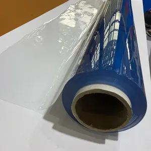 High Quality PVC Super Clear Film Transparent Blue PVC Plastic Film For Furniture Packing