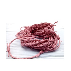 Indian Export Quality Handmade Barbed <b>Wire</b> Leather Necklace Cord High Grade Jewelry Findings and Components for <b>Craft</b> and Design - Product Image 1