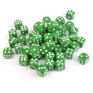 סט קוביות אקריליק כחולות 6 צדדיות 14 מ\\\"מ למשחקי לוח או קלפים, סיטונאי בכמויות גדולות - Product Image 6