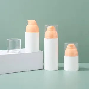In magazzino bottiglia di alta qualità per il lavaggio del viso con logo personalizzato airless pompa spray crema flacone