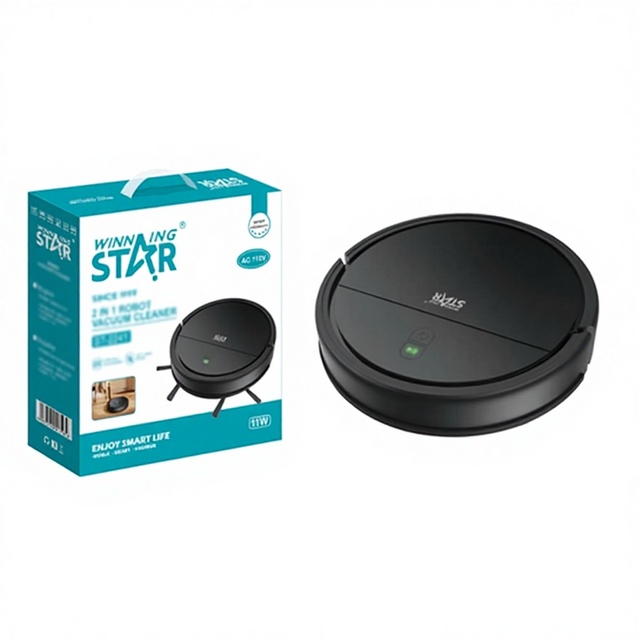 Robotic Vacuum Cleaner Bedroom Hallway Office Wet Dry Handheld Strong Suction Auto Charging Household Car Use HEPA Filter 1200ml