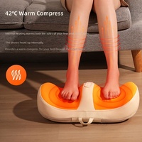 Masseur de jambes, mollets et pieds à quatre têtes, entièrement automatique, pétrissant, avec physiothérapie infrarouge, à brancher