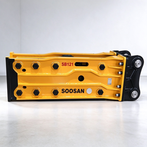 Martillo Hidráulico SOOSAN SB121 de Tipo Abierto con Cincel de 155 mm para Excavadoras de 28-35 Toneladas, Demolición de Roca y Hormigón en Construcción - Product Image 1