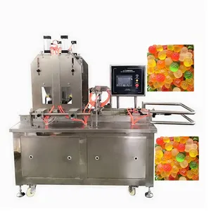 Gummy Bear 50kg/h Candy Making factory nice quality high production automatic hard Lollipop soft 50 kg/h candy machine
