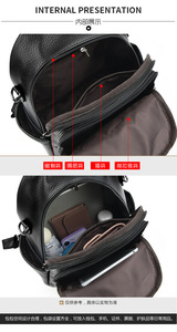 New Arrival Fashion Women <b>Backpack</b> Casual PU <b>Leather</b> Shoulder Bag Waterproof <b>Large</b> Capacity Handbag for Leisure Travel - Product Image 5