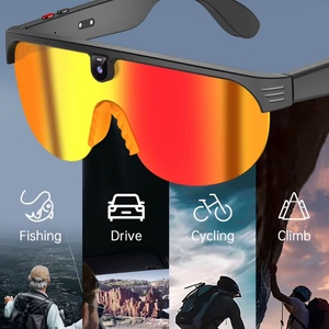 Lunettes de cyclisme intelligentes G5 AI avec caméra HD 4K, traduction vidéo 800W, musique, appels, verres photochromiques, lunettes de soleil sport pour hommes - Product Image 3