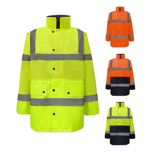 Chaqueta de Seguridad Reflectante de Alta Visibilidad para Trabajadores, Impermeable y Abrigada para Invierno, Venta al Por Mayor - Product Image 1