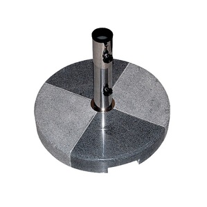 Round Square Granite <strong>Parasol</strong> Outdoor Umbrella <strong>Base</strong> <strong>Weight</strong> 30kgs 35kgs 40kgs 55kgs with Stainless Steel Tube, Handle and Wheels - Product Image 2