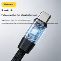 Support de téléphone pliable angulaire de nouvelle génération transfrontalier avec câble de données tressé en nylon à 5 conducteurs de 1,5 mètre et charge rapide Type-C 240W