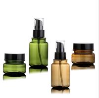 Haut de gamme vide BOUTEILLES ET POTS EN PLASTIQUE CONTENEUR ENSEMBLE D'EMBALLAGE POUR LA CRÈME COSMÉTIQUE de LOTION
