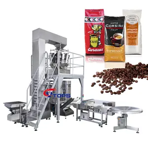 Otomatik hindistan cevizi şeker tartı dolum paketleme makinesi tohum torbalama makinesi elektrikli kahve çekirdeği dolgu Packer üreticisi