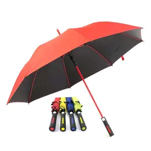 Payung Merek Mewah Tahan Angin Kuat Serat Kaca Iklan Buka Otomatis 27 Inci Warna Sesuai