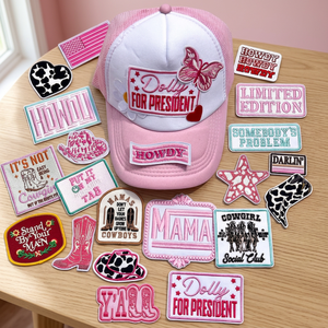 Wholesale New Embroidered Iron-<b>On</b> Twill Fabric Round <b>Patches</b> Custom Personalized Logo for Truckers Hats Gifts - Product Image 3