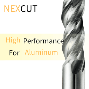 Fresa de extremo de carburo de tungsteno 3 flautas con revestimiento brillante 60HRC corte de alta velocidad para aluminio fabricado en Taiwán NEX AS45 - Product Image 5