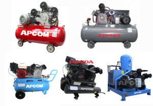 เครื่องอัดอากาศแบบลูกสูบอุตสาหกรรม APCOM 380V แบบตั้งพื้น ระบายความร้อนด้วยอากาศ มอเตอร์หล่อลื่นแบบเงียบ รับประกัน 1 ปี - Product Image 6