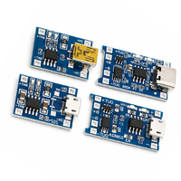 Modul Pengisi Daya Baterai Lithium TP4056 5V 1A Tipe-C/Micro-USB 18650 Papan Pengisian Daya Li-ion Dengan Proteksi Pengisian Berlebih