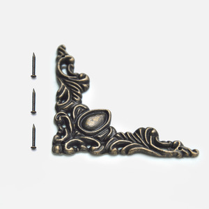 European Style Metal <b>Corner</b> <b>Protector</b> Bronze L Shape Hardware Accessory for Furniture Decor - Product Image 1