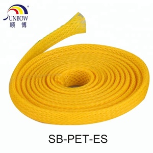 Chống cháy <span class=keywords><strong>ul</strong></span> 94 v0 3/4 "Polyester bện Pet cáp bảo vệ tay áo - Product Image 6