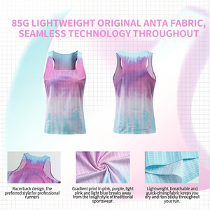 Quick Dry Mens Laser Cut Seamless Muscle Fit Vest Gym Fitness Sports tank Top Custom Polyester Marathon Gym <b>Running</b> <b>Singlet</b> Men - Product Image 5