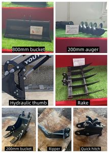 Youtop Mini ekskavatör 1 ton 1.8 ton 3 ton mikro ekskavatör kazıcı fiyat mini ekskavatör 1.2 ton - Product Image 6