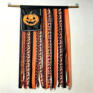 Guirlande lumineuse chaude à piles pour Halloween, en forme de gants doubles, motif flocon de neige, en velours pelucheux, avec <span class=keywords><strong>ruban</strong></span>, pour porche et mur - Product Image 1