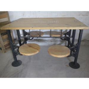 Mecanismo de base de mesa con manivela de estilo industrial para mesa de comedor de altura ajustable al por mayor - Product Image 1
