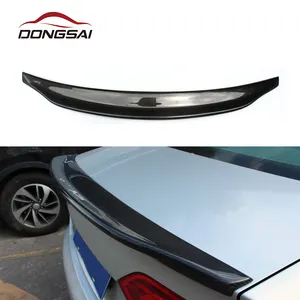 For Audi A4 S4 RS4 B8 B8.5 Add Carbon Fiber HK Style Ducktail Spoiler Rear Trunk Boot Lip Tail Wing 2007+