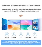 Matriz de Video Hardrock WS-QC-44HA 4 Entradas/4 Salidas 4K60, Conmutador con Empalme sin Interrupciones, Procesador de Pantalla para Monitoreo Audio-Video (110-240V)