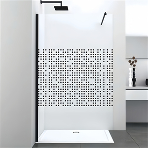 Portes de <span class=keywords><strong>baignoire</strong></span> en verre trempé imperméable noir Oumeiga, 6 mm d'épaisseur, panneau de <span class=keywords><strong>douche</strong></span>, charnières, <span class=keywords><strong>style</strong></span> ouvert, apparence droite, <span class=keywords><strong>baignoire</strong></span> - Product Image 5