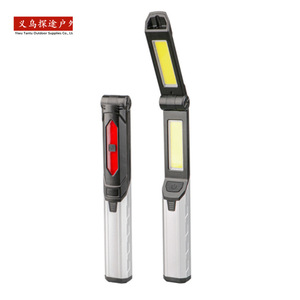 LED <b>Work</b> <b>Light</b> Rechargeable Aluminum Alloy With Magnet Hook And Red Warning <b>Light</b> For Automotive Repair - Product Image 4