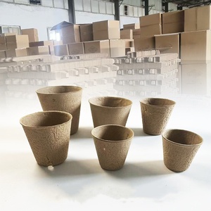 Pots de semis écologiques biodégradables en pulpe avec trous, coupelles jetables pour pépinière, assiettes et bols en papier pour la germination des légumes - Product Image 5