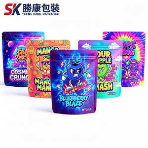 Sachet Doypack Personnalisé en Mylar PE pour Aliments pour Bébés, Imprimé, Refermable, Anti-odeur, Scellable à Chaud, 3,5g - Product Image 1