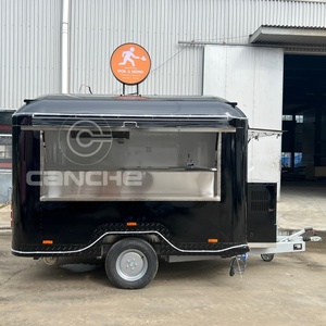 รถขายอาหารเคลื่อนที่แบบกำหนดเองยอดนิยมปี 2025 พร้อมตู้โชว์เค้ก รถพ่วงขายอาหารสำหรับขาย - Product Image 3