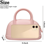 Sac à main étanche en Silicone pour femmes, pochette à la mode pour dames, poignée supérieure, sacoche de maquillage, sacs à cosmétiques, vente en gros