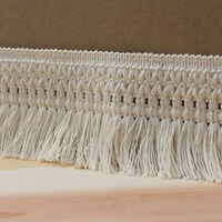Fabrication de 10cm de Long Beige Blanc Coton Gland Frange pour Tapis Tapis Maison Textile Décoration