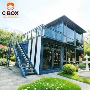 Cbox Modular 2-Story Flat Pack Office Luxury Hotel Sandwich Panel Villa Apartment Living Unit <b>Mobile</b> Container House - Product Image 1