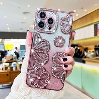 Pour Moto G 5G 2025 avec Flash Drill étui à fleurs en trois dimensions pour Iphone 16 Pro Max, pour étui Samsung S25