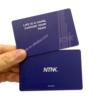 Cartes NFC en métal personnalisées haut de gamme carte de visite avec carte de médias sociaux en métal Qr Code Tap