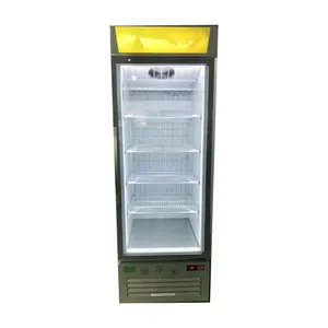 Peças sobressalentes refrigerador Único Self Closing Glass Door para exibição Vertical Showcase Frigorífico