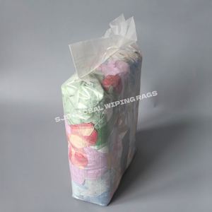 Trapos de Algodón 100% de Colores Mezclados, Trapos de Láminas, Paños Industriales, Bolsa de Trapos Industriales de 25 kg, Residuos de Algodón Industriales - Product Image 1