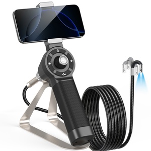 Endoscope de Vidéo Portable à Double Objectif 4,5 mm, Caméra Articulée 360° pour Inspection de Tuyaux de Voiture, Joystick, Compatible Android et iOS - Product Image 1
