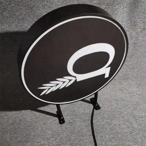 Parete <span class=keywords><strong>Led</strong></span> light box doppio lato segno di figura rotonda all'aperto segni light box - Product Image 2