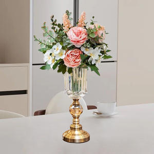 Candelabros de Cristal <span class=keywords><strong>y</strong></span> Metal Dorado de Buena Calidad para Decoración de Mesa de Comedor, Artículos para Fiestas <span class=keywords><strong>y</strong></span> Eventos de Boda, Venta Caliente - Product Image 6