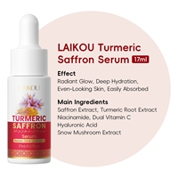 Sérum au curcuma et au safran 17 ml, hydratant, éclaircissant, antioxydant et unifiant le teint, sérum pour le visage