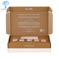 Coffret cadeau pliable marron pour bougies, parfums et cosmétiques, emballage personnalisé en papier kraft économique
