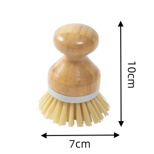 Realida Scrub Brushes Vollkreis Bubble Up Bambus Geschirr bürste für Küchen geschirr Antihaft pfannen - Product Image 4