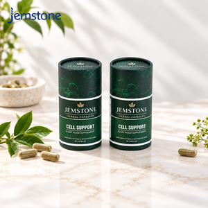 Boîte d'emballage en tube de papier alimentaire sur mesure pour capsules à base de plantes, pilules de vitamines, emballage cylindrique recyclable avec revêtement en aluminium - Product Image 3