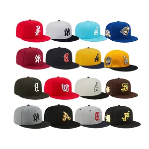 시대 빈티지 남성 스포츠 모자 야구 모자 드 Beisbol 장착 모자 트럭 운전사 스냅백 모자 미국 팀 Gorras 남성용 새로운 원본